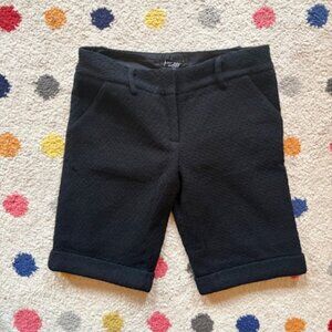 Betsey Johnson Black Wool Boucle Dressy Shorts